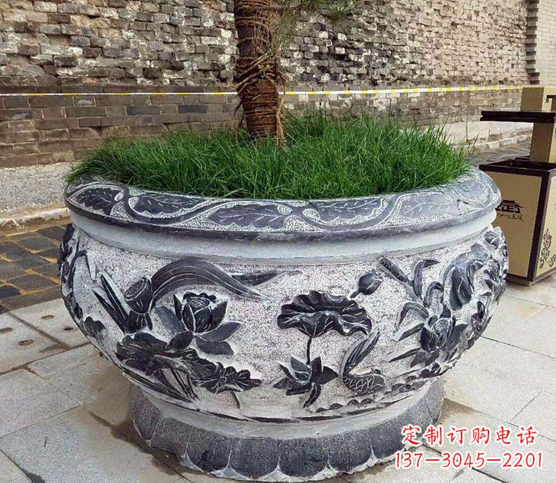 长沙精美花盆雕塑,点亮你的道路景观