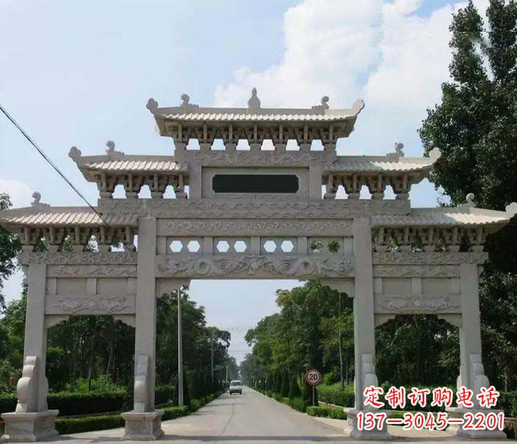 长沙定制牌坊雕塑,传承中国传统文化
