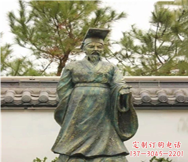 长沙青铜雕刻汉武帝铜雕