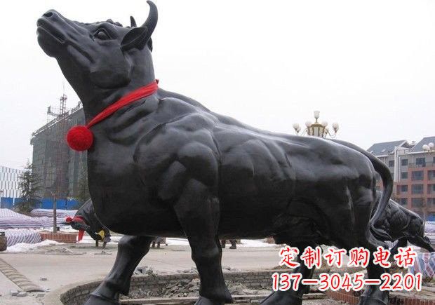 长沙动物铜雕-牛