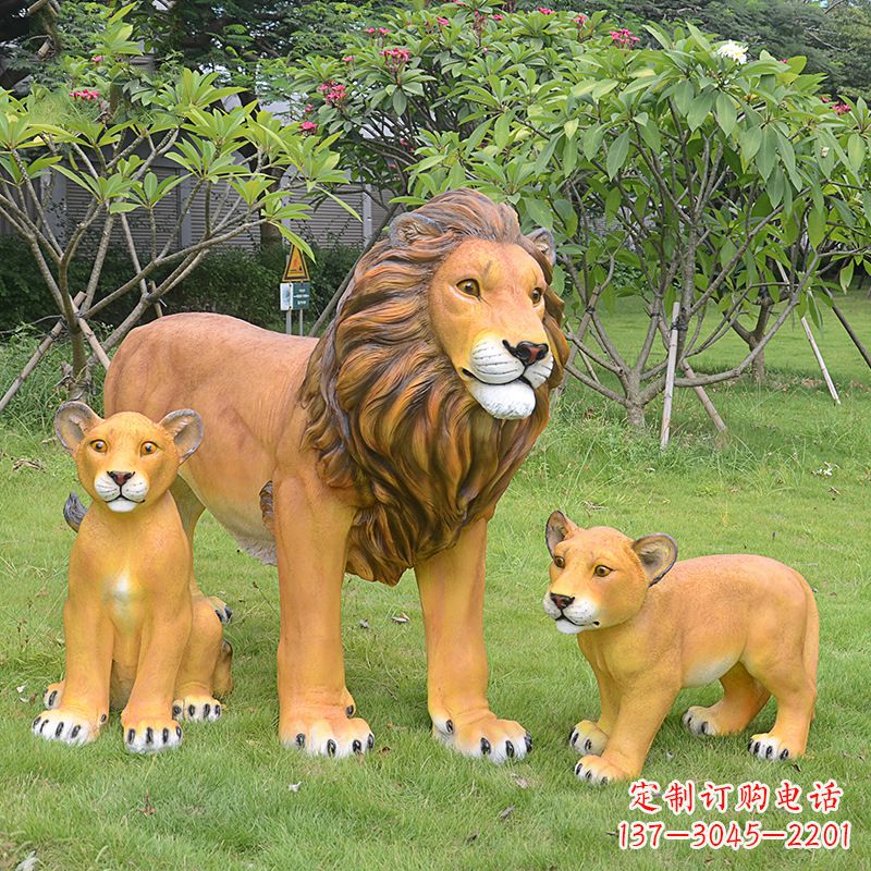 长沙古典风格仿真狮子雕塑摆件