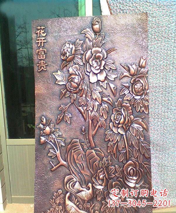 长沙锻铜牡丹雕塑