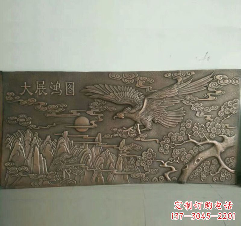 长沙精致锻铜老鹰雕塑