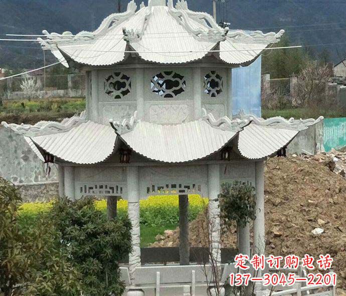 长沙古典凉亭石雕