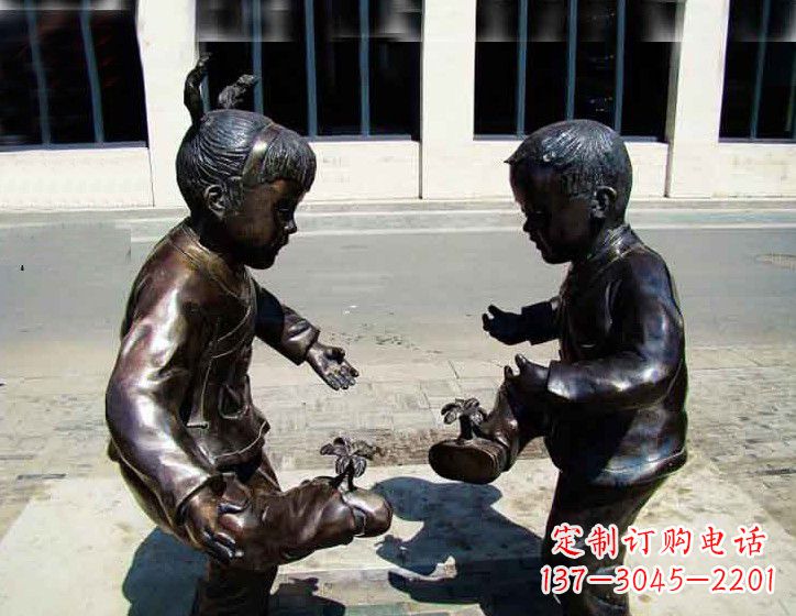 长沙中领雕塑 | 专业高端儿童铜雕