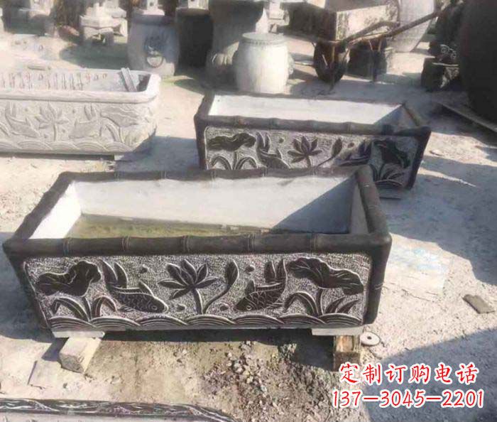 长沙方形仿古石水缸