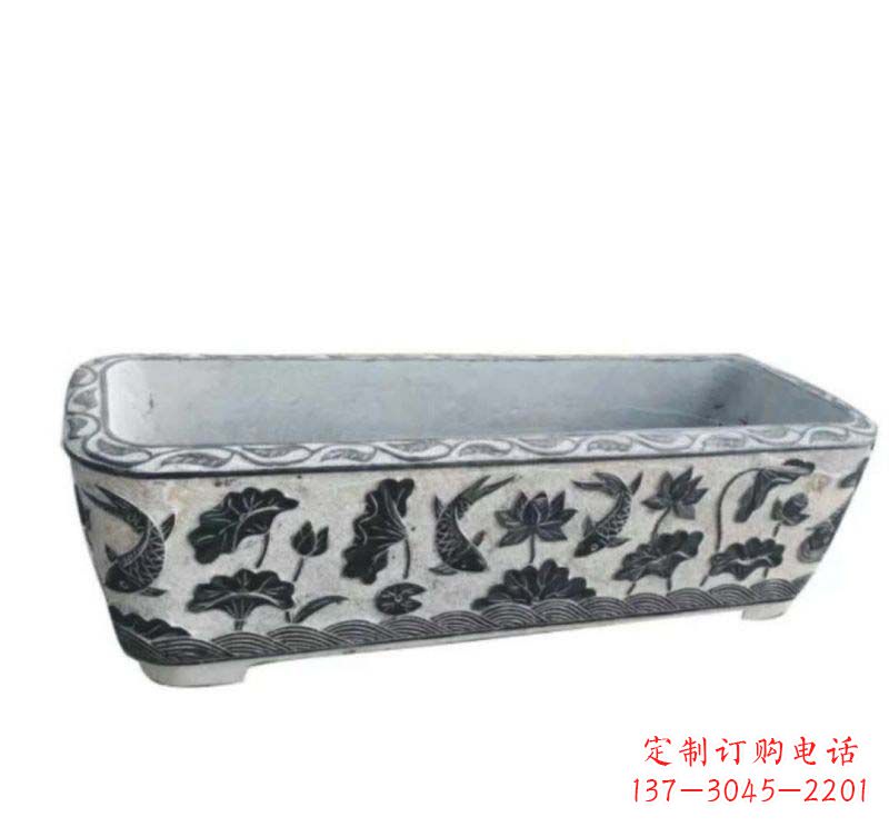 长沙精美水缸石雕