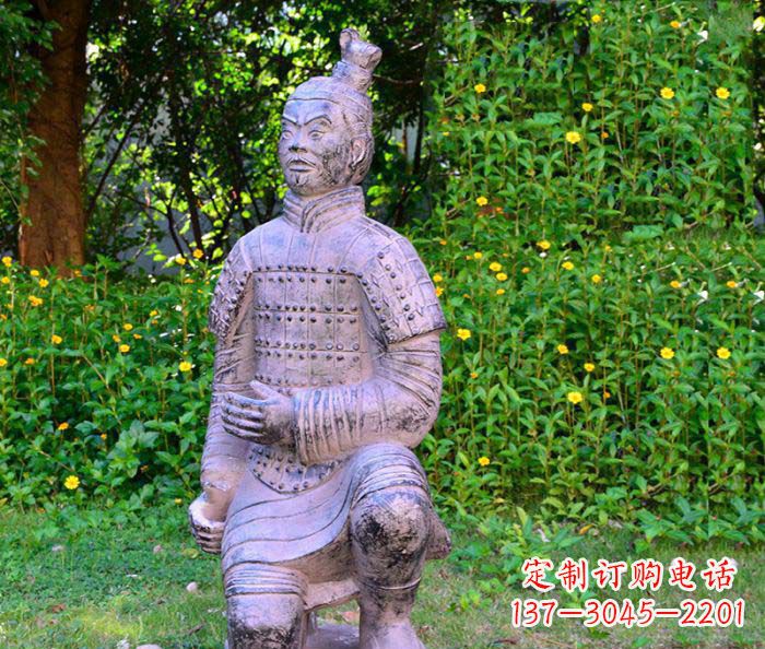 长沙仿古兵马俑公园人物石雕
