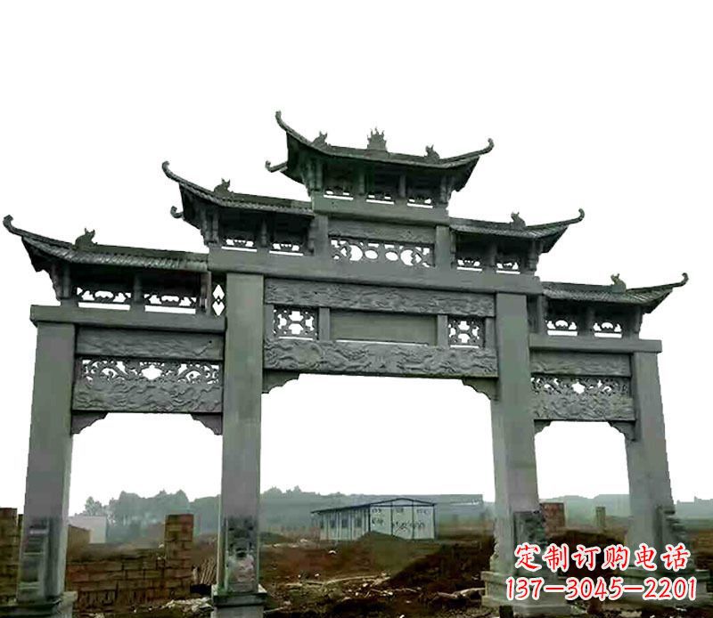 长沙仿古道路牌坊石雕