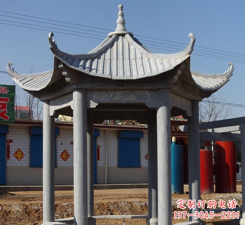 长沙精美仿古石雕凉亭