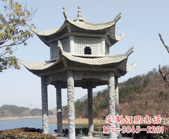 长沙古典凉亭石雕