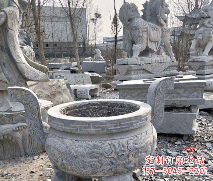 长沙仿古精美石雕香炉