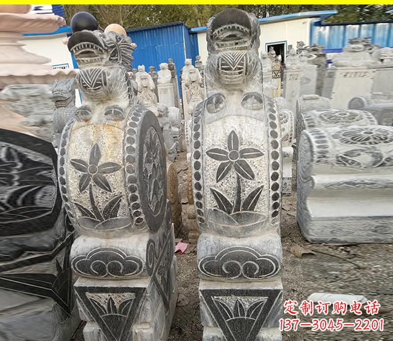 长沙仿古石门墩雕塑,传承历史文化