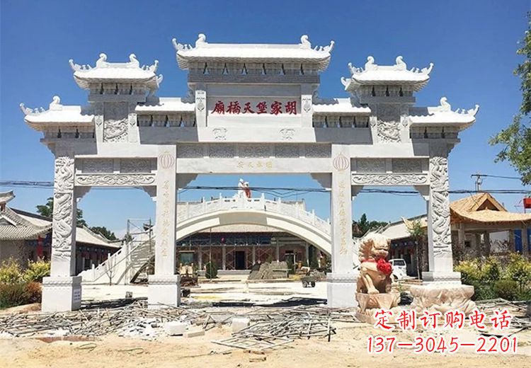 长沙仿古石雕牌坊