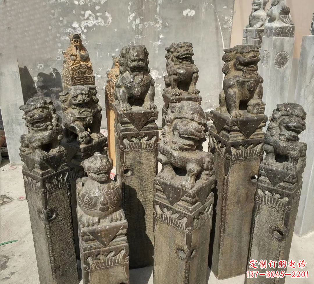 长沙仿古马雕塑，高端定制艺术石雕