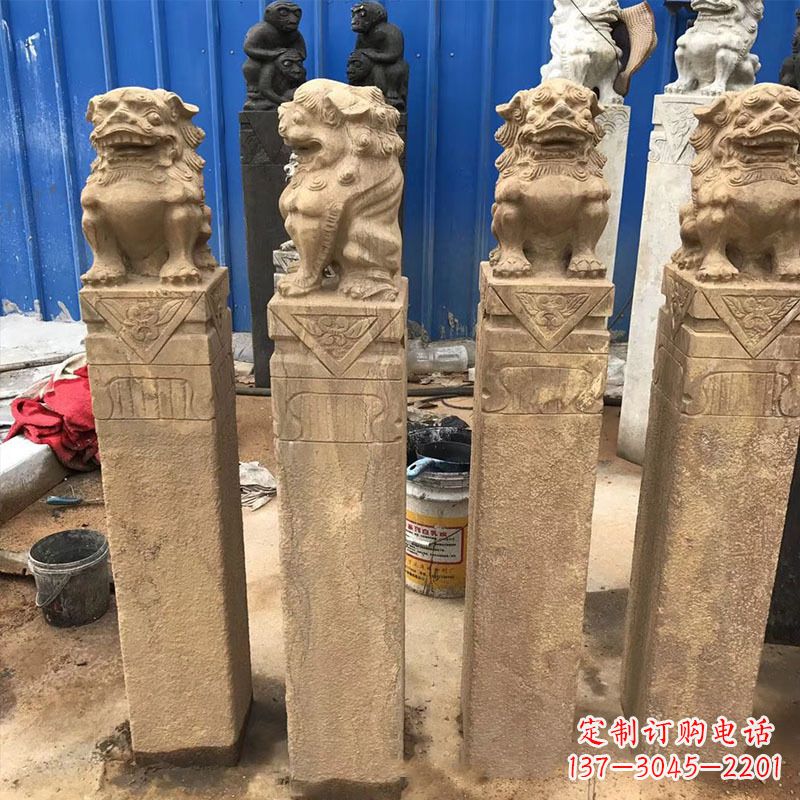 长沙仿古拴马桩石雕塑——傅雕你的精美时光