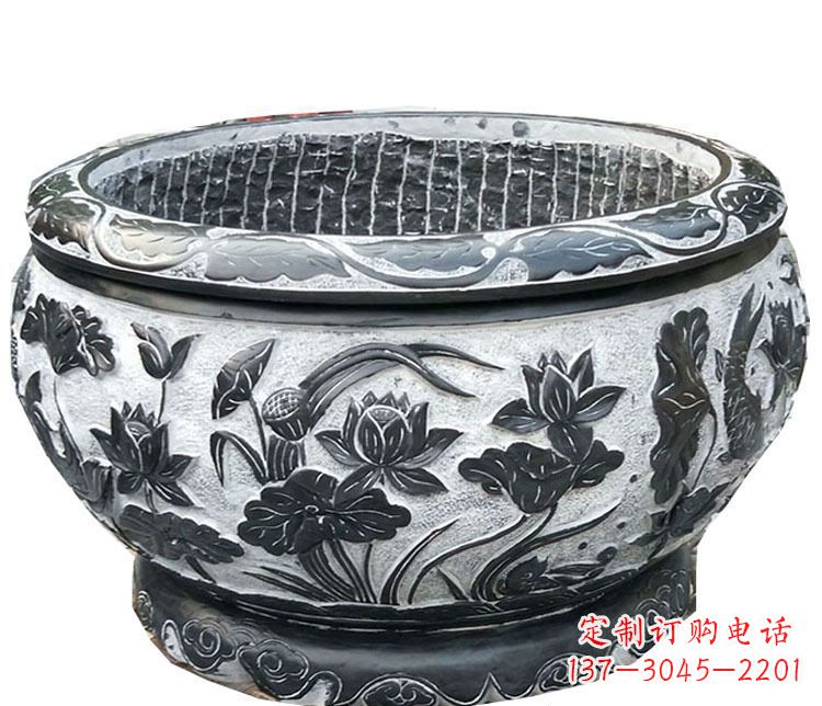 长沙仿古庭院花盆雕塑