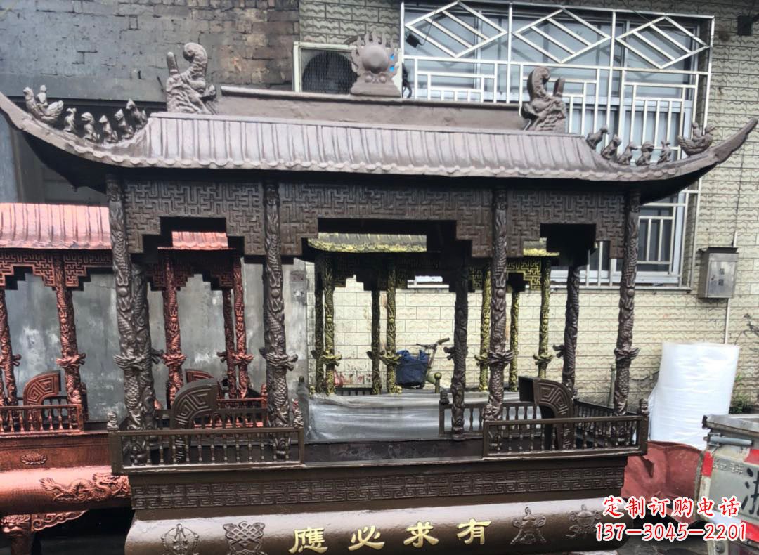 长沙精美仿古铜香炉雕塑