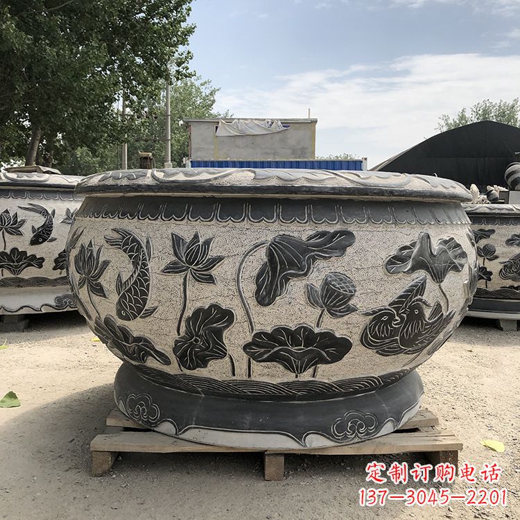 长沙仿古鱼缸花盆摆件