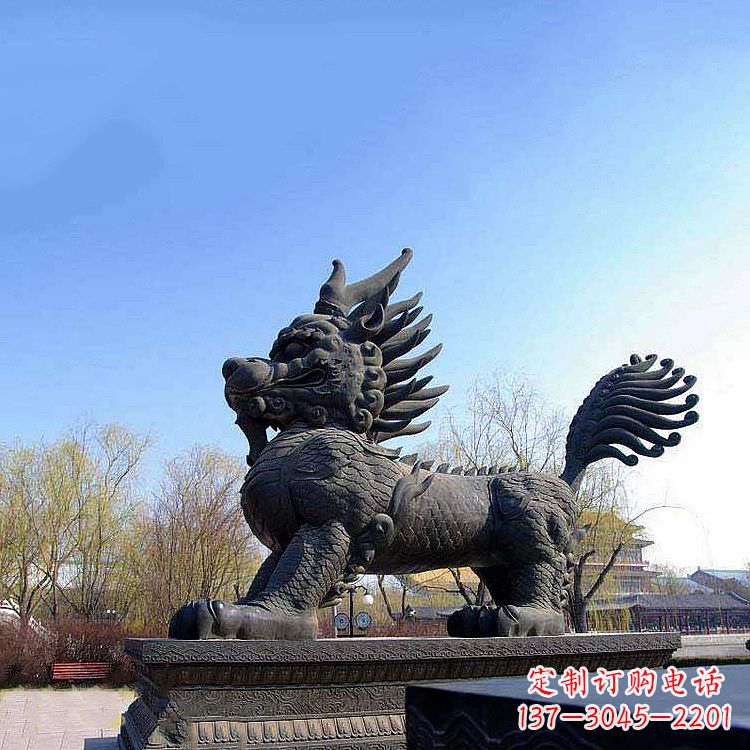 长沙古典麒麟雕塑,精美绝伦