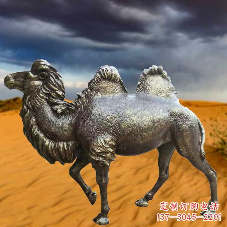 长沙仿铜玻璃钢骆驼雕塑