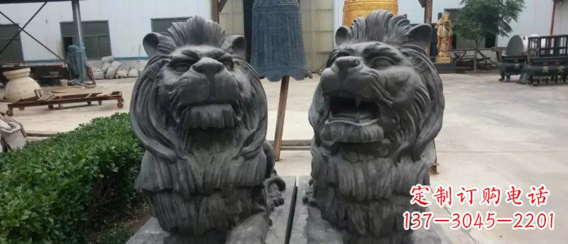 长沙玻璃钢狮子雕塑