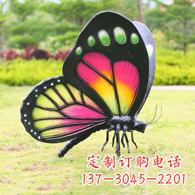 长沙仿真蝴蝶_品红色款405x78x110
