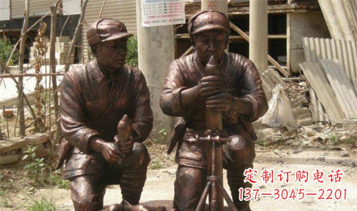 长沙英勇勇士铜雕