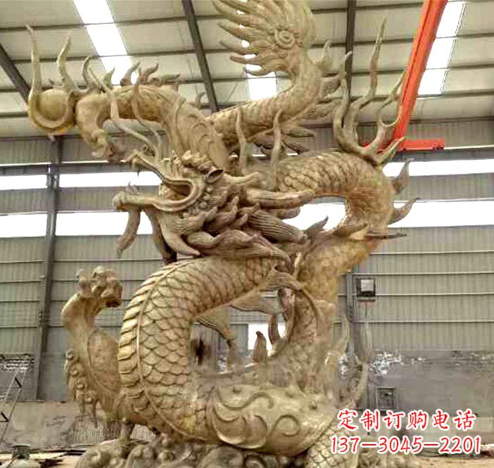长沙精美铜龙雕塑