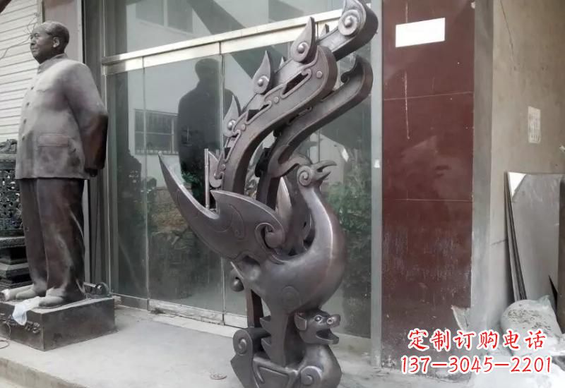 长沙凤凰貔貅铜雕