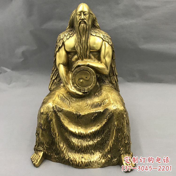 长沙伏羲·神话传说铜雕塑