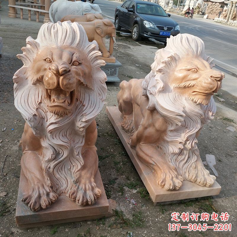 长沙港币狮子爬狮雕塑——经典的海洋之神艺术