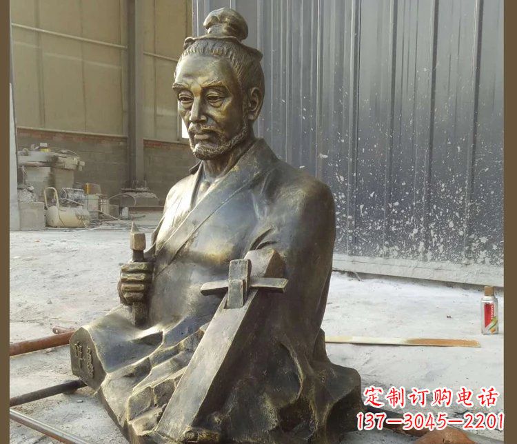 长沙青铜鲁班雕塑，赞颂传统工匠精湛技艺