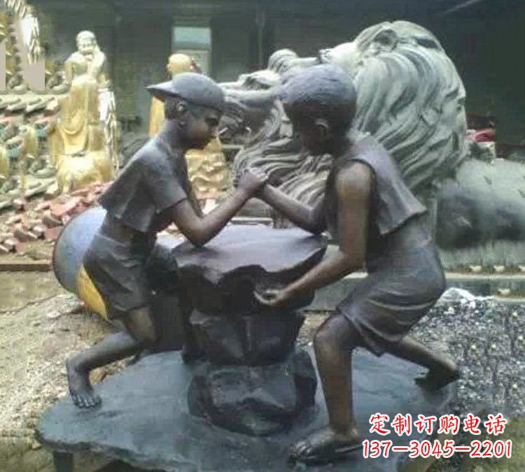 长沙非凡童趣，精致儿童铜雕
