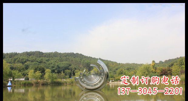 长沙不锈钢圆环景观雕塑