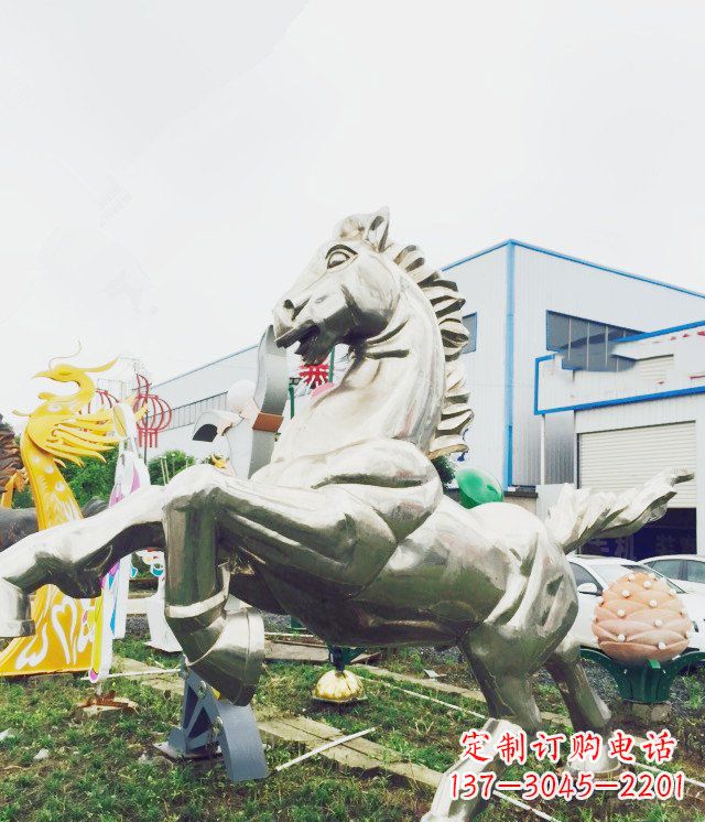 长沙产品名称优雅的不锈钢雕塑——奔马