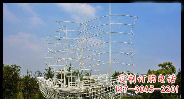 长沙唯美不锈钢帆船雕塑