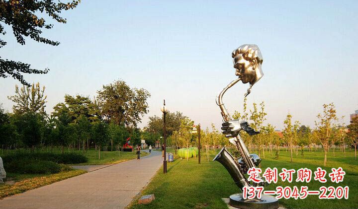长沙不锈钢萨克斯抽象雕塑