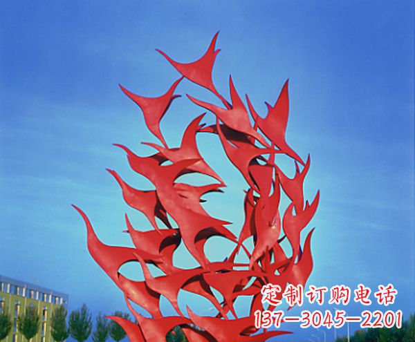 长沙立体不锈钢大雁雕塑