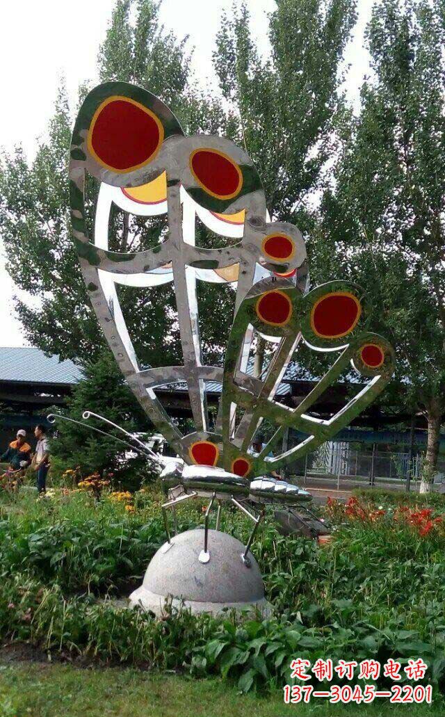 长沙现代艺术不锈钢蝴蝶雕塑