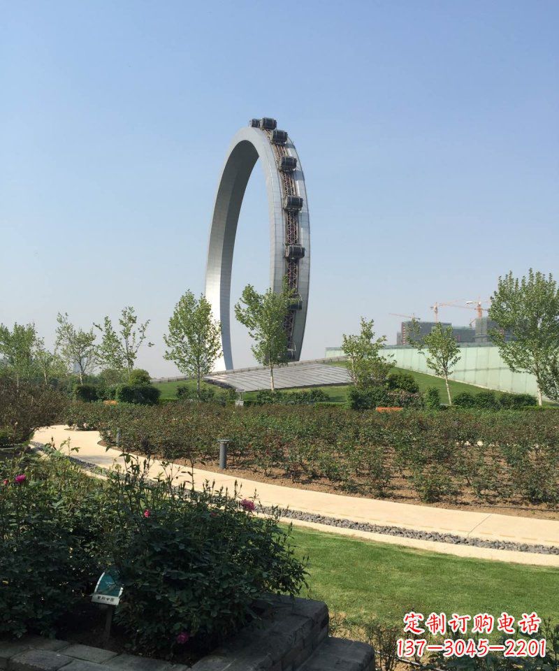 长沙精美摩天轮不锈钢抽象雕塑