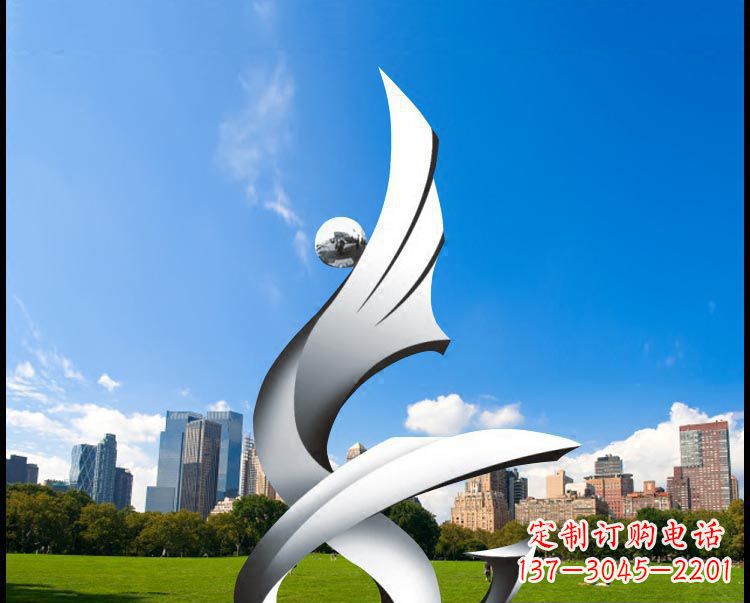 长沙优雅贵族不锈钢凤凰雕塑
