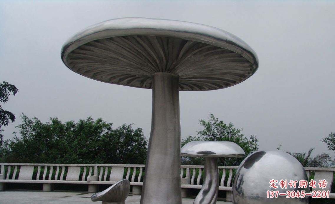 长沙特色不锈钢凉亭雕塑