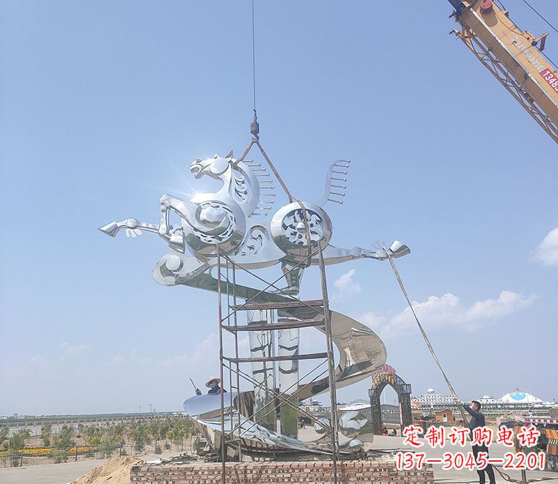 长沙飞马雕塑,美景流驰