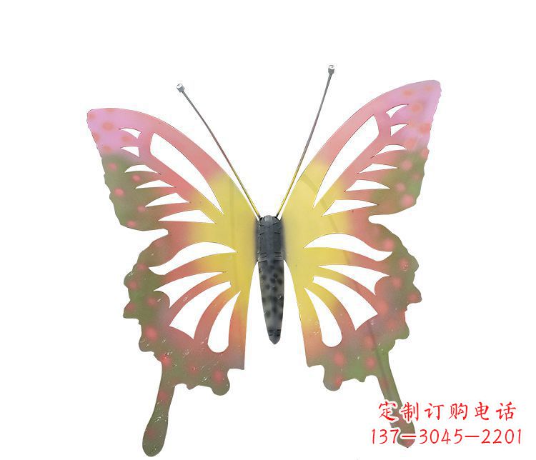 长沙梦幻缤纷不锈钢蝴蝶摆件雕塑