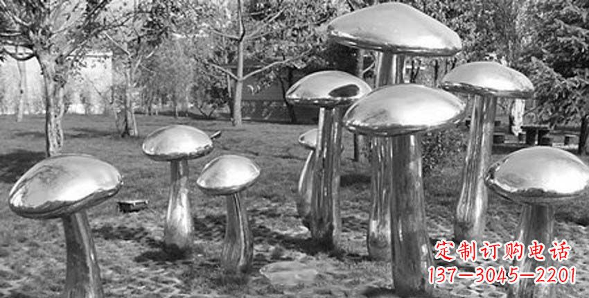 长沙萌芽之美，蘑菇景观雕塑
