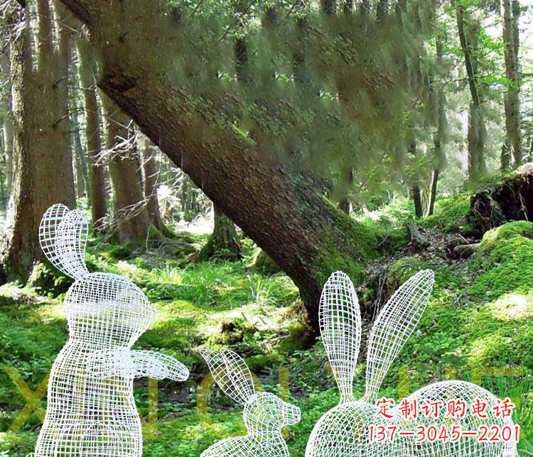 长沙精美兔子雕塑，点缀你的公园