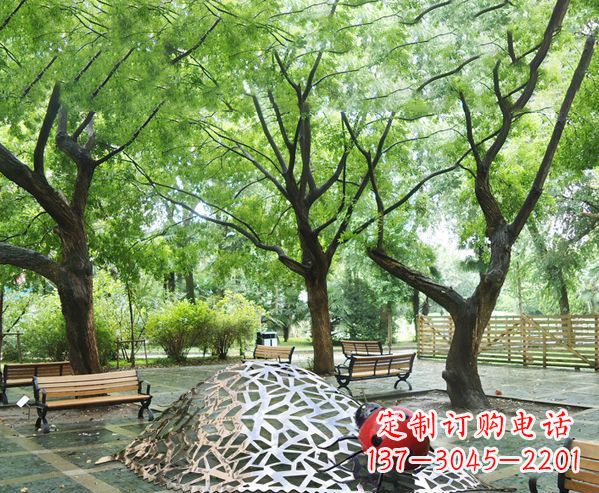 长沙悠久活力-不锈钢瓢虫雕塑