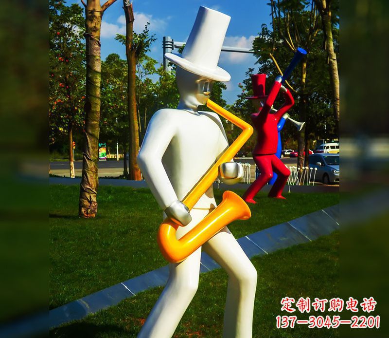 长沙精美的萨克斯不锈钢雕塑