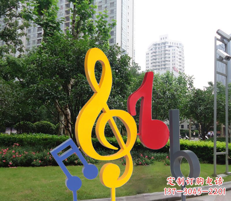 长沙不锈钢音符雕塑-引领您的心情旋律
